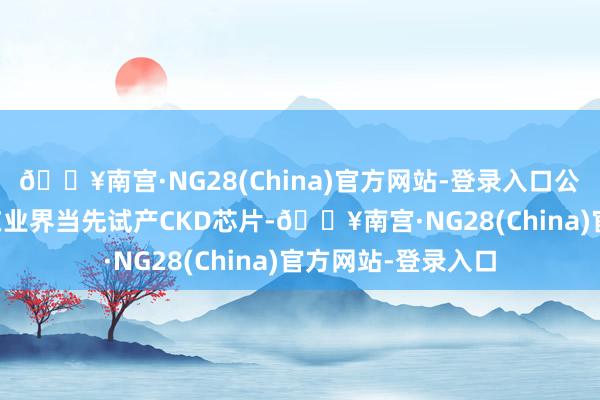 🔥南宫·NG28(China)官方网站-登录入口公司于2024年4月在业界当先试产CKD芯片-🔥南宫·NG28(China)官方网站-登录入口