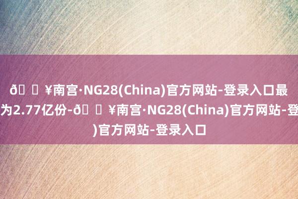 🔥南宫·NG28(China)官方网站-登录入口最新份额为2.77亿份-🔥南宫·NG28(China)官方网站-登录入口