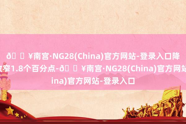 🔥南宫·NG28(China)官方网站-登录入口降幅较上月收窄1.8个百分点-🔥南宫·NG28(China)官方网站-登录入口